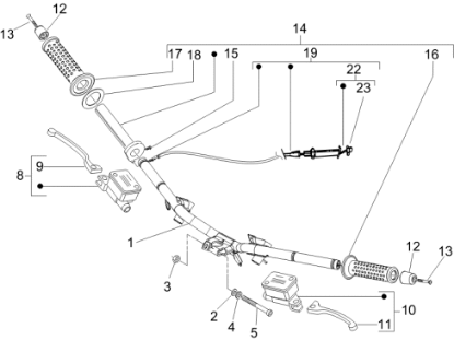 Εικόνα της ΜΑΝΕΤΑ ΑΡ/ΔΕ VESPA GTV 300/PRIMAV-1C006083