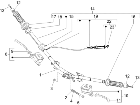 Εικόνα της ΜΑΝΕΤΑ ΑΡ/ΔΕ VESPA GTV 300/PRIMAV-1C006083