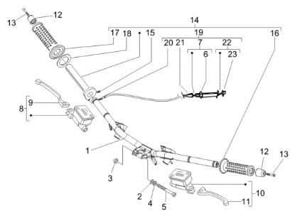 Εικόνα της ΜΑΝΕΤΑ ΑΡ/ΔΕ VESPA GTV 300/PRIMAV-1C006083
