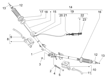 Εικόνα της ΜΑΝΕΤΑ ΑΡ/ΔΕ VESPA GTV 300/PRIMAV-1C006083