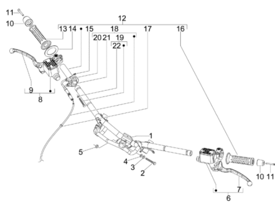 Εικόνα της ΜΑΝΕΤΑ ΑΡ/ΔΕ VESPA GTV 300/PRIMAV-1C006083