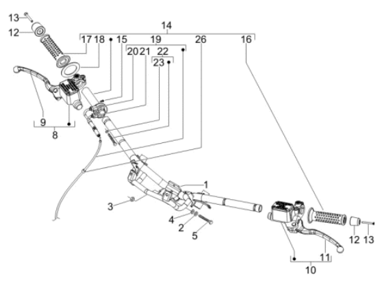 Εικόνα της ΜΑΝΕΤΑ ΑΡ/ΔΕ VESPA GTV 300/PRIMAV-1C006083