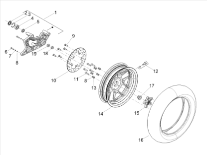 Εικόνα της ΤΡΟΧΟΣ ΠΙΣΩ SR GT Versione Sport-5A001773R00R01