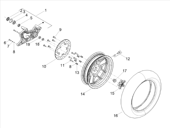 Εικόνα της ΤΡΟΧΟΣ ΠΙΣΩ SR GT Versione Sport-5A001773R00R01