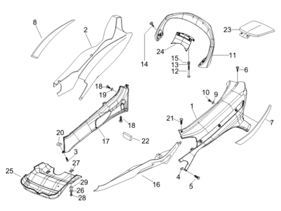 Εικόνα της ΠΛΕΥΡΟ ΔΕ Χ8-X EVO 250 ΜΠΛΕ MIDN 222/A-62025260DE