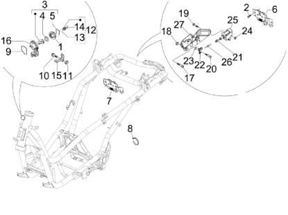 Εικόνα της ΒΑΣΗ ΚΛΕΙΔ ΟΝ-OFF SCOOTER 100<>150 4T 3-1B002609R