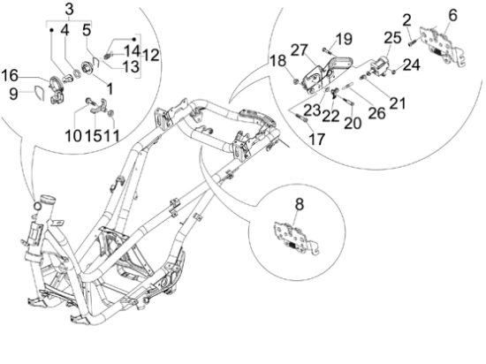 Εικόνα της ΒΑΣΗ ΚΛΕΙΔ ΟΝ-OFF SCOOTER 100<>150 4T 3-1B002609R