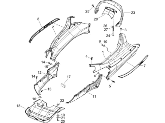 Εικόνα της ΠΛΕΥΡΟ ΔΕ Χ8-X EVO 250 ΜΠΛΕ MIDN 222/A-62025260DE