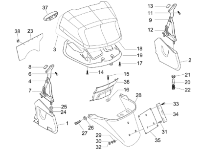 Εικόνα της ΠΟΡΤΑΚΙ ΜΠΑΓΚΑΖ Χ8 250 NERO GRAFITE 79/-62365100ND