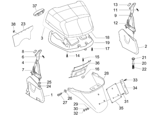 Εικόνα της ΠΟΡΤΑΚΙ ΜΠΑΓΚΑΖ Χ8 250 NERO GRAFITE 79/-62365100ND