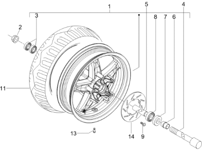 Εικόνα της ΕΛΑΣΤΙΚΟ MICHELIN 120/70-14 55S CITY G-497606