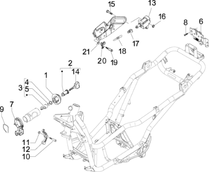 Εικόνα της ΒΑΣΗ ΚΛΕΙΔ ΟΝ-OFF SCOOTER 100<>150 4T 3-1B002609R