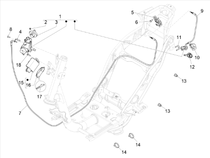 Εικόνα της ΚΛΕΙΔΙ ΜΗΧΑΝΙΚΟ PIAGGIO 1-1B009767
