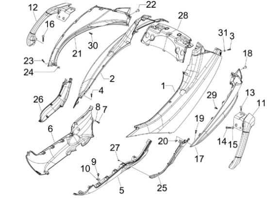 Εικόνα της ΠΛΕΥΡΟ ΔΕ MP3 250 ΜΠΛΕ BLU MID 222-62444760DE