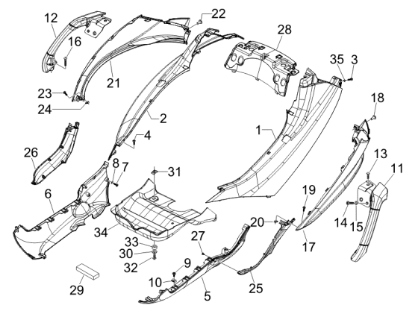 Εικόνα της ΠΛΕΥΡΟ ΔΕ MP3 250 ΜΠΛΕ BLU MID 222-62444760DE