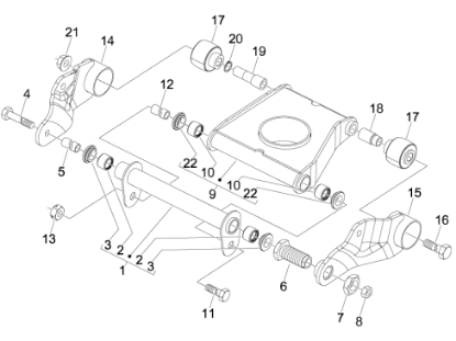 Εικόνα της ΜΠΡΑΤΣΟ ΚΙΝΗΤΗΡΑ MP3 400 LT-FUOCO-1C008104