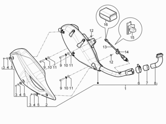 Εικόνα της ΑΙΣΘΗΤΗΡΑΣ ΛΑΜΔΑ SCOOTER 125<>150 3V-1D000353