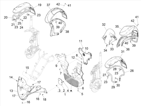 Εικόνα της ΦΤΕΡΟ ΜΠΡΟΣ MP3 300 HPE ΜΑΥΡΟ 80/Β ΑΡ-1B012574000NI