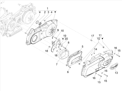 Εικόνα της ΚΑΠΑΚΙ ΚΙΝΗΤΗΡΑ MP3 300 E4 LT BUS ΕΞΩΤΕ-1A007472