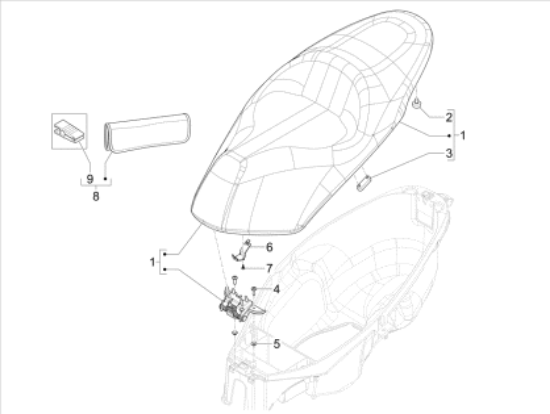 Εικόνα της ΣΕΛΑ MP3 310 ΕΚΔΟΣΗ Standard ΜΕ ΣΕΝΣΟΡΑ-1B011265000C1