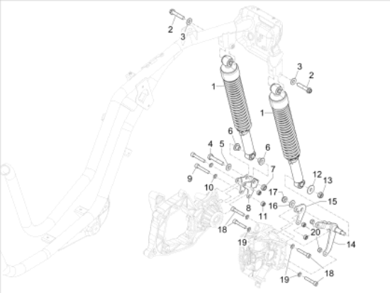 Εικόνα της ΛΑΜΑΚΙ ΒΑΣΗΣ ΠΙΣΩ ΑΜΟΡΤ MP3 E4 BUSIN ΑΡ-651003