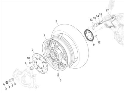 Εικόνα της ΒΑΣΗ ΣΕΝΣΟΡΑ ABS BEVERLY-MP3 300-1C002566