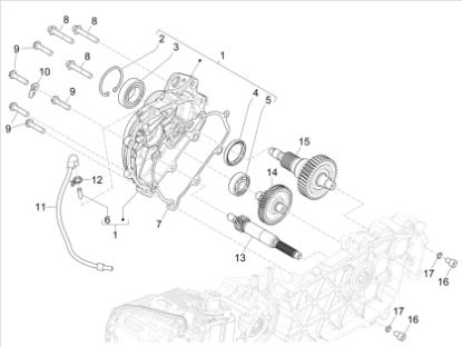 Εικόνα της ΑΞΟΝΑΣ ΠΙΣΩ ΤΡΟΧΟΥ FLY125 MY12-VESPA 946-B0167566