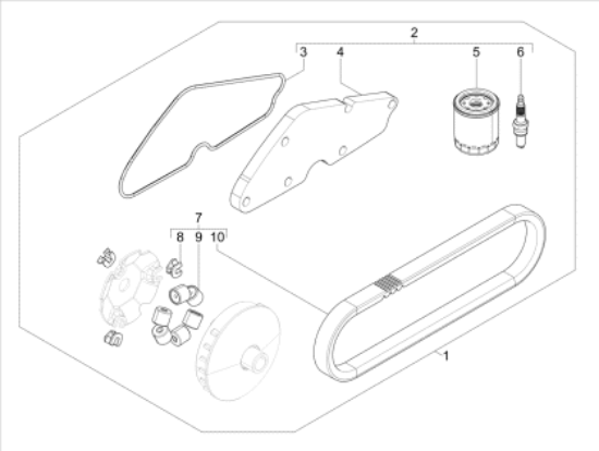 Εικόνα της ΦΙΛΤΡΟ ΑΕΡΟΣ VESPA 946-B0182130P