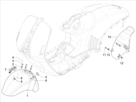 Εικόνα της ΔΙΑΚ/ΚΟ ΦΤΕΡΟΥ ΜΠΡΟΣ VESPA 946 ΦΙΔΙ-1B012491