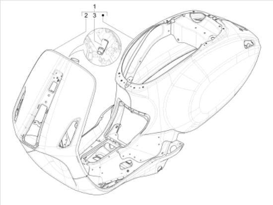 Εικόνα της ΣΑΣΙ VESPA PRIMAVERA ΠΡΑΣ 350/Α-1B010380000VK