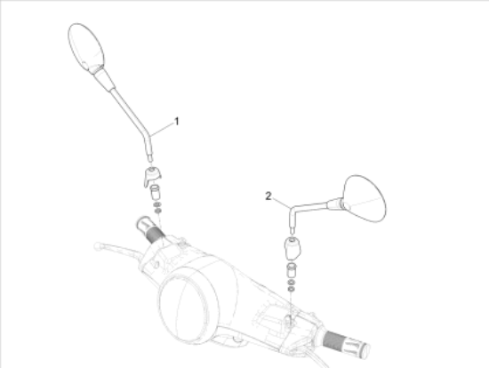 Εικόνα της ΚΑΘΡΕΠΤΗΣ VESPA PRIMAVERA Elettr ΔΕΞ-CM261911