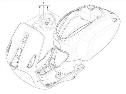 Εικόνα της ΒΑΣΗ ΚΛΕΙΔΑΡΙΑΣ VESPA GTS MY22-1B009464