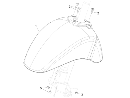 Εικόνα της ΦΤΕΡΟ ΜΠΡΟΣ VESPA SPRINT AΒΑΦΟ-1B006646