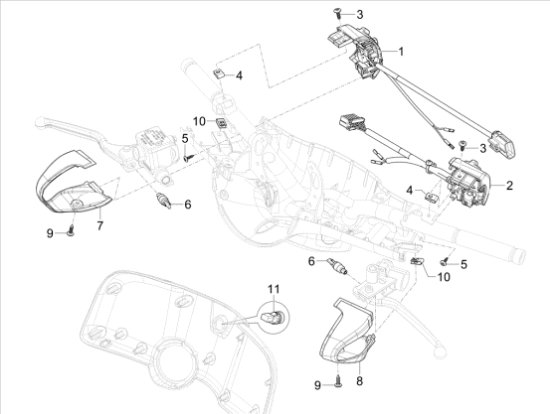 Εικόνα της ΚΑΠΑΚΙ ΔΙΑΚΟΠΤΗ VESPΑ PRIM-SPRINT ΔΕΞΙ-1B010308000K1