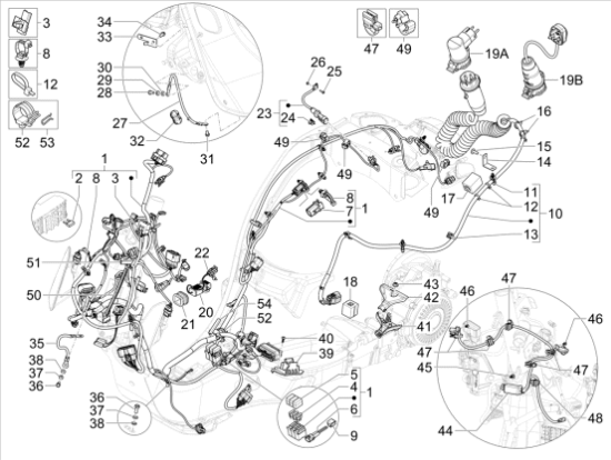 Εικόνα της ΒΑΣΗ ΚΑΛΩΔΙΩΝ VESPA ELETT-1B005488