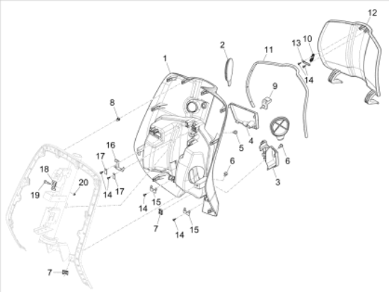 Εικόνα της ΠΟΡΤΑΚΙ ΝΤΟΥΛ VESPA PRIMAVERA AΒΑΦΟ-1B006824