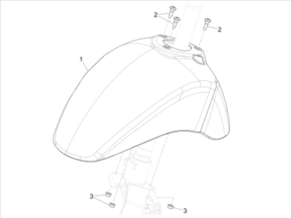 Εικόνα της ΦΤΕΡΟ ΜΠΡΟΣ VESPA SPRINT AΒΑΦΟ-1B006646