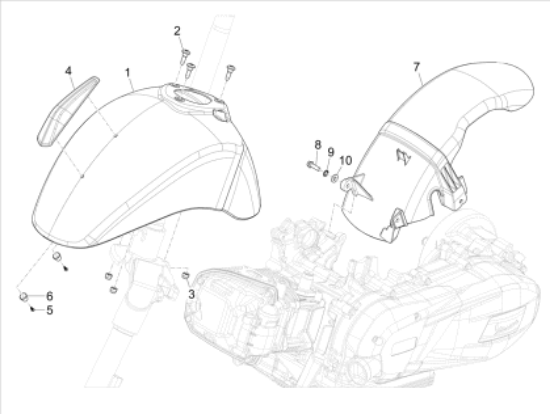 Εικόνα της ΦΤΕΡΟ ΠΙΣΩ VESPA PRIMAVERA 4T 3V IGET-1B011517