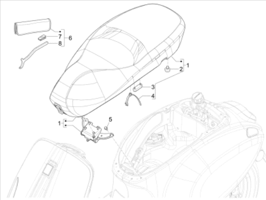 Εικόνα της ΣΕΛΑ VESPA PRIMAVERA E5+ Officina 8 25-1B0130584