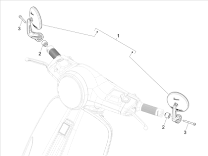 Εικόνα της ΑΠΟΣΤΑΤΗΣ ΚΑΘΡΕΠΤΗ VESPA PRIMAVERA Offic-1C008294