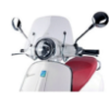 Εικόνα της ΠΑΡΜΠΡΙΖ VESPA PRIMAVERA ΚΟΝΤΟ ΔΙΑΦΑΝΟ-1B000811
