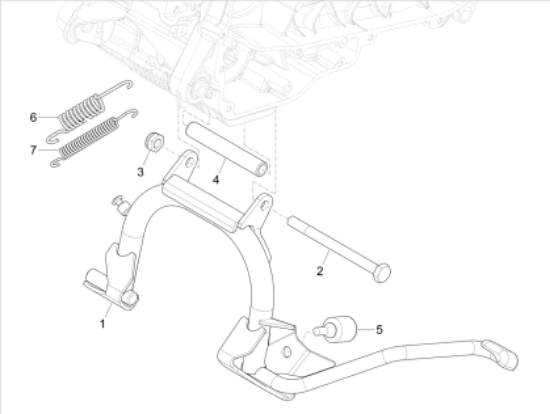 Εικόνα της ΣΤΑΝ ΚΕΝΤΡΙΚΟ VESPA PRIM-SPR 125-150 E5-1C004090