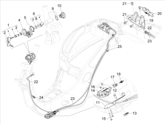 Εικόνα της ΚΛΕΙΔΑΡΙΑ ΤΙΜ VESPA PRIMAV-SPRINT E5 ΣΕΤ-1B009665R