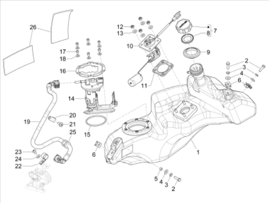 Εικόνα της ΦΛΟΤΕΡ ΤΕΠ.ΒΕΝΖ VESPA PRIM-SPRINT 125>-680057