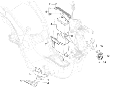 Εικόνα της ΑΠΟΣΤΑΤΗΣ ΡΕΛΕ/ΜΙΖ VESPA PRIM 125/150-SP-680140