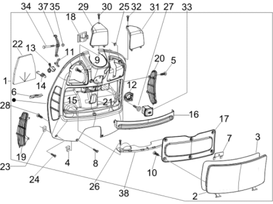 Εικόνα της ΝΤΟΥΛΑΠΙ VESPA GTV ΜΠΛΕ 222/Α-65281200DE