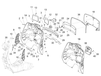 Εικόνα της ΝΤΟΥΛΑΠΙ VESPA GT-GTS ΜΠΛΕ LAGUNA 261/A-1B003348000DQ