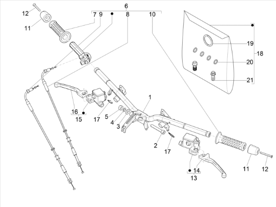 Εικόνα της ΜΑΝΕΤΑ ΑΡ/ΔΕ VESPA GTV 300/PRIMAV-1C006083