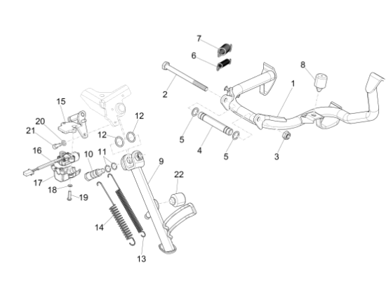 Εικόνα της ΒΙΔΑ ΠΛΑΓΙΟΥ ΣΤΑΝ VESPA GTS-GTV-1C0003846