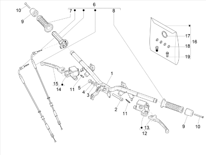 Εικόνα της ΜΑΝΕΤΑ ΑΡ/ΔΕ VESPA GTV 300/PRIMAV-1C006083